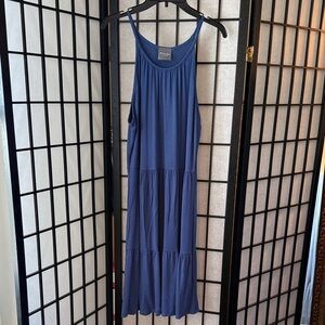 Olivia Rae tiered mid length blue dress size L